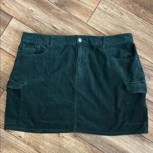 Forever 21+ Dark Green Corduroy Skirt Woman Size 3X